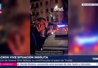 Macron llamó a Trump tras quedar atorado por tráfico en NYC