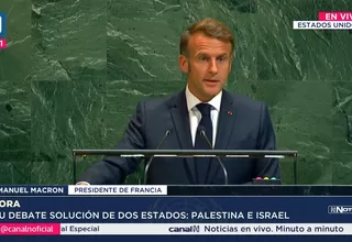 Macron en la ONU: Francia reconoce al Estado de Palestina