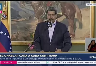 Maduro propone diálogo directo con Trump en medio de tensiones