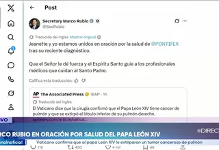 Marco Rubio respalda al papa León XIV tras diagnóstico de cáncer
