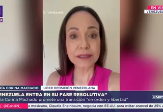 María Corina Machado: Venezuela entró en fase resolutiva