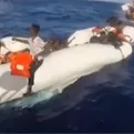 Mediterráneo: desesperado rescate de un bebé de cuatro meses