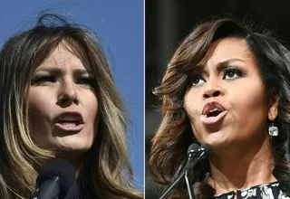 Melania Trump y Michelle Obama se conocen en la Casa Blanca