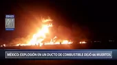 México: al menos 66 muertos por explosión de ducto de combustible - Noticias de hidalgo