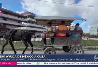 México envía ayuda humanitaria a Cuba por crisis energética