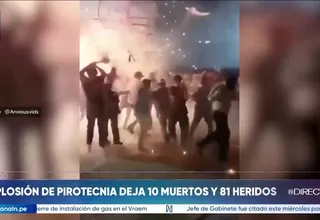 México: explosión de pirotecnia en fiesta dejó diez muertos