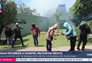 México: Manifestantes lanzan petardos y causan incendios