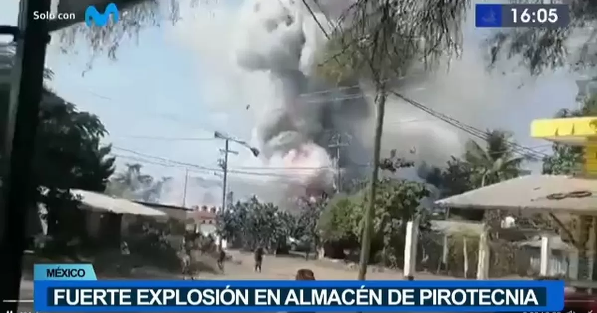 Reportan explosión en almacén de pirotécnicos en México