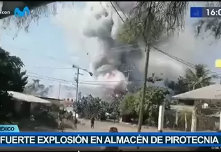 Reportan explosión en almacén de pirotécnicos en México