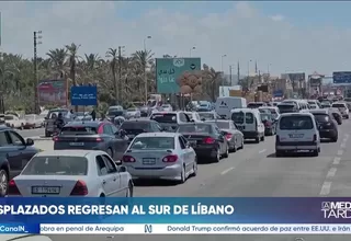 Miles de desplazados regresan al sur del Líbano tras tregua