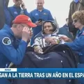 NASA: Astronautas llegan con éxito a la Tierra luego de un año en el espacio