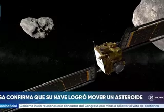 NASA confirma que la misión DART logró alterar la órbita de un asteroide tras impacto