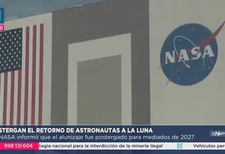 NASA pospone alunizaje tripulado hasta 2027