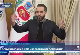 Nayib Bukele ofreció apoyo al Perú en estrategias de seguridad