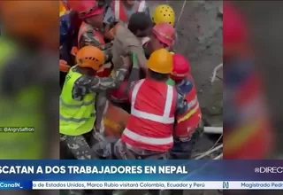 Nepal: rescatan a dos trabajadores atrapados en un túnel tras diez días por aluvión