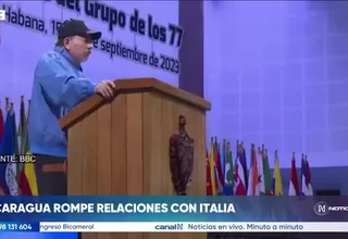 Nicaragua rompe relaciones diplomáticas con Italia
