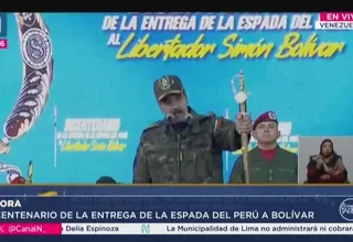 Nicolás Maduro conmemora 200 años de entrega de la Espada del Perú a Simón Bolívar