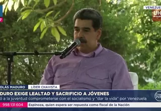 Nicolás Maduro exige lealtad y sacrificio a jóvenes venezolanos