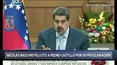Maduro felicitó a Castillo por ser proclamado presidente electo de Perú: Se abre un nuevo ciclo político - Noticias de nicolas-maduro