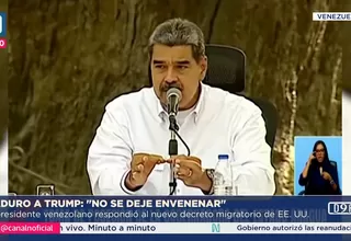 Nicolás Maduro rechaza restricciones migratorias de EE.UU.