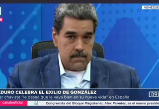 Nicolás Maduro saluda el exilio de Edmundo González