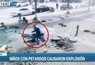 Niños causaron explosión tras jugar con pirotécnicos en China