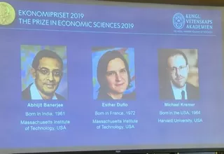 Nobel de Economía a tres estadounidenses por sus trabajos sobre la pobreza