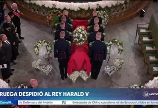 Noruega despidió al rey Harald V con solemne funeral de Estado en la catedral de Oslo