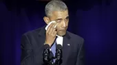 Obama lloró al elogiar a su esposa e hijas en discurso de despedida  - Noticias de barack-obama