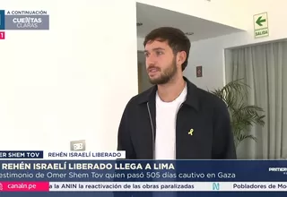 Omer Shem Tov llega a Lima tras 505 días de cautiverio en Gaza