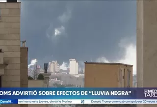 OMS alerta por lluvia negra tras ataques a petroleras en Irán
