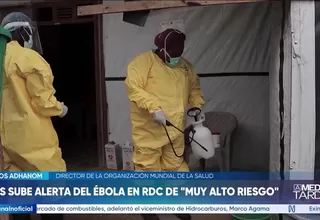 OMS eleva a "muy alto" el riesgo por brote de ébola en el Congo