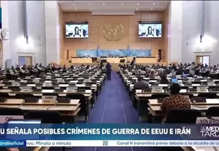 ONU señala posibles crímenes de guerra de EE. UU. e Irán