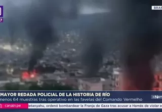 Operativo policial deja 64 muertos en Rio de Janeiro