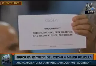 Óscar 2017: anunciaron a 'La La Land' como mejor película pero Moonlight' fue la ganadora