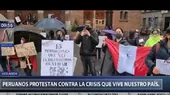 Peruanos en Países Bajos protestan por la crisis política en Perú - Noticias de paises-bajos