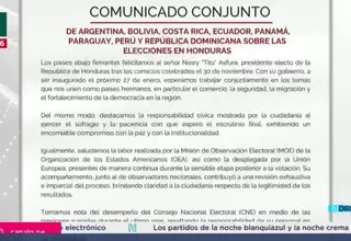 Países de la región felicitan a Asfura por elecciones en Honduras