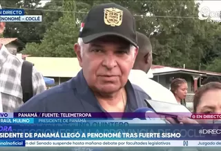 Panamá: Presidente Mulino despliega auxilio tras sismo de 7.7
