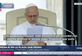 Papa León da su primera audiencia al mes de muerte de Francisco