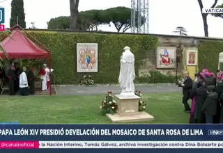 Papa León XIV inauguró estatua de Santa Rosa de Lima en el Vaticano