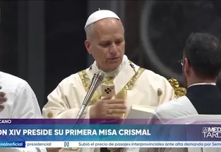 Papa León XIV presidió la Misa Crismal e inició el Triduo Pascual