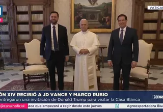 El papa León XIV recibió a JD Vance y Marco Rubio