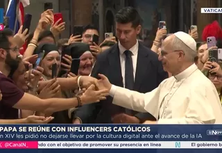 Papa León XIV se reúne con influencers católicos en el Vaticano