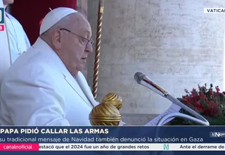 El papa pide en Navidad "superar las divisiones"