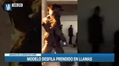 París: Modelo desfiló prendido en llamas en semana de la moda - Noticias de jada-pinkett-smith