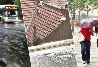 París sufre granizada histórica con calles anegadas