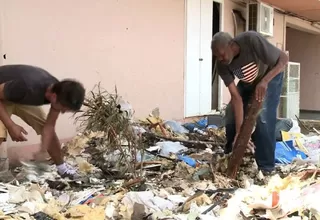 Tras el paso de Irma, habitantes de San Martín intentan levantarse