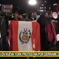 Peruanos en Nueva York protestan por derrame de Repsol