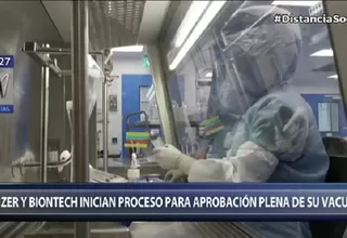 Pfizer y BioNTech inician proceso para aprobación plena de su vacuna contra el coronavirus en EE. UU.