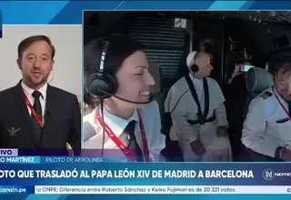 Piloto que trasladó al papa León XIV revela inéditos detalles del vuelo entre Madrid y Barcelona
